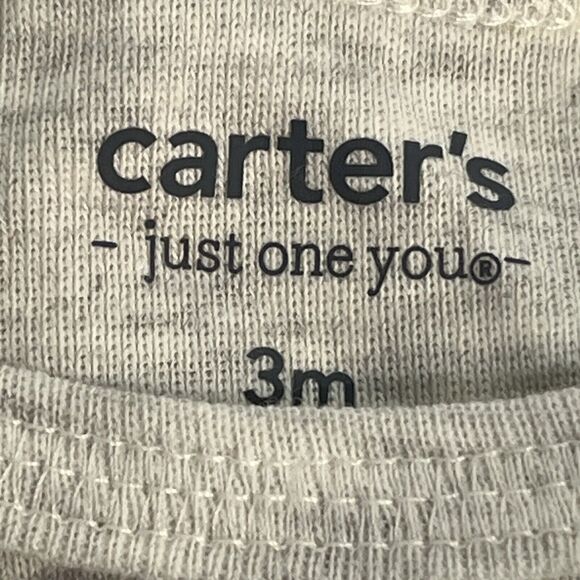 Carters Just One You Infant Baby Gray 2 Pc Merry And Bright Coordinated Set New! - Picture 12 of 15